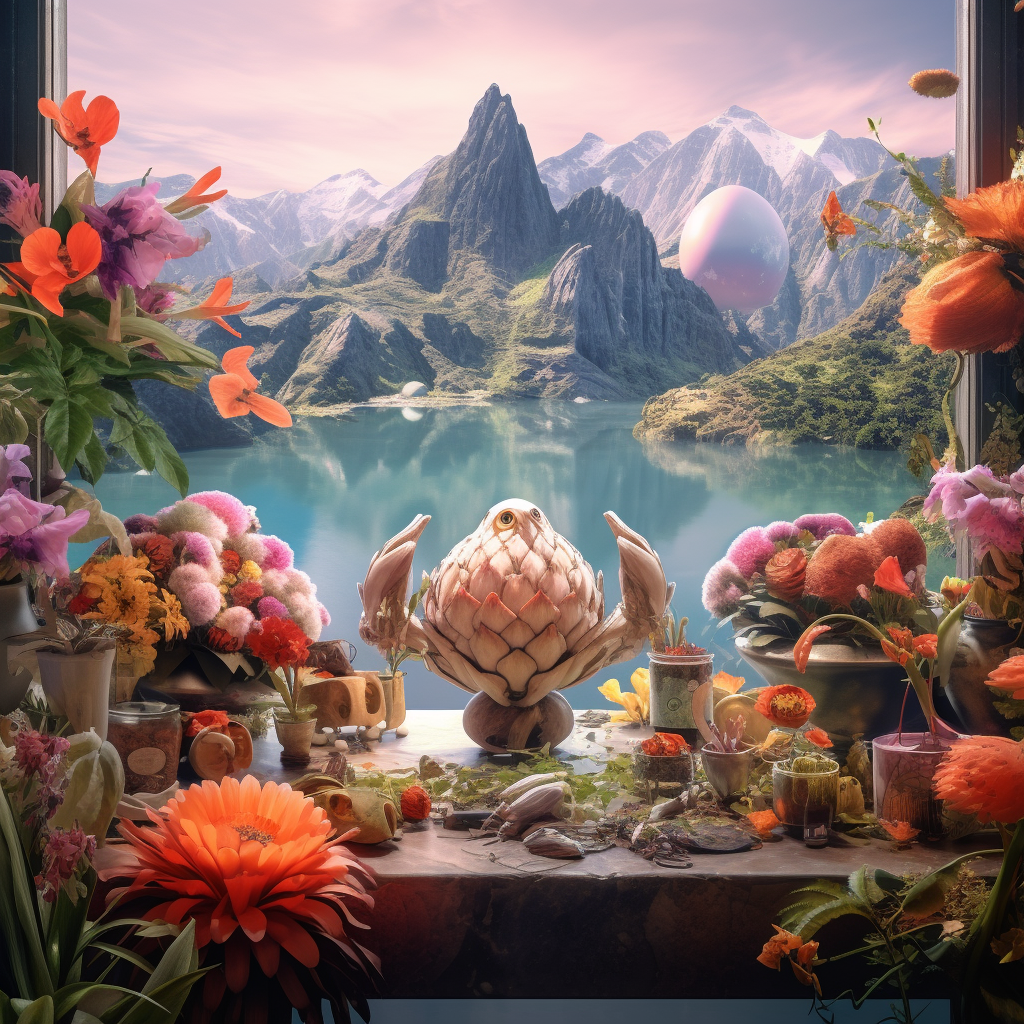 A Surrealistic Journey Through Sci-Fi and Street Art