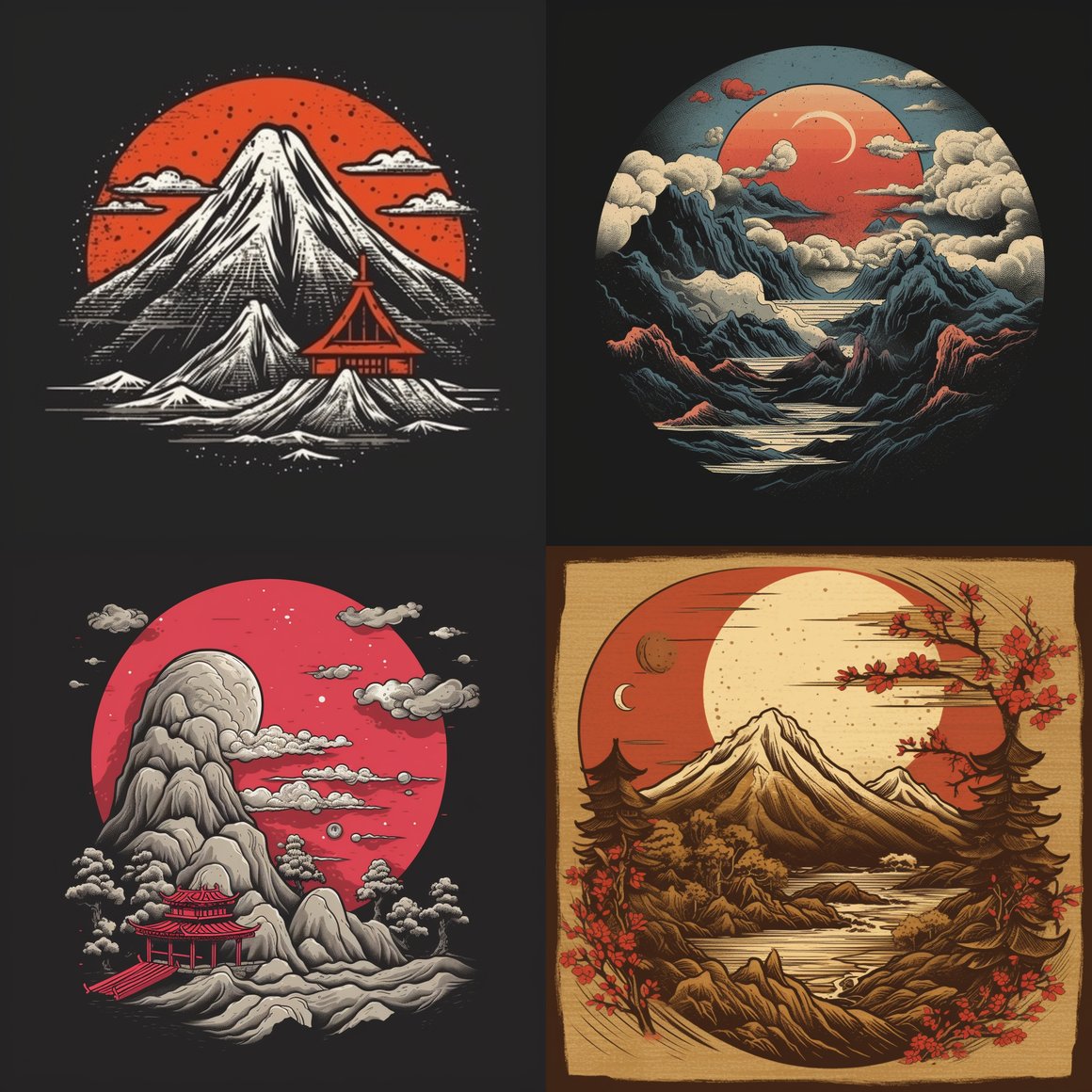 Mid-Trip Illustrative Aesthetics for T-Shirt Design