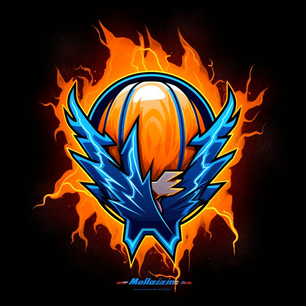 Designing V5 Basketball Team Logo with Thunder Symbol and CDP Insignia