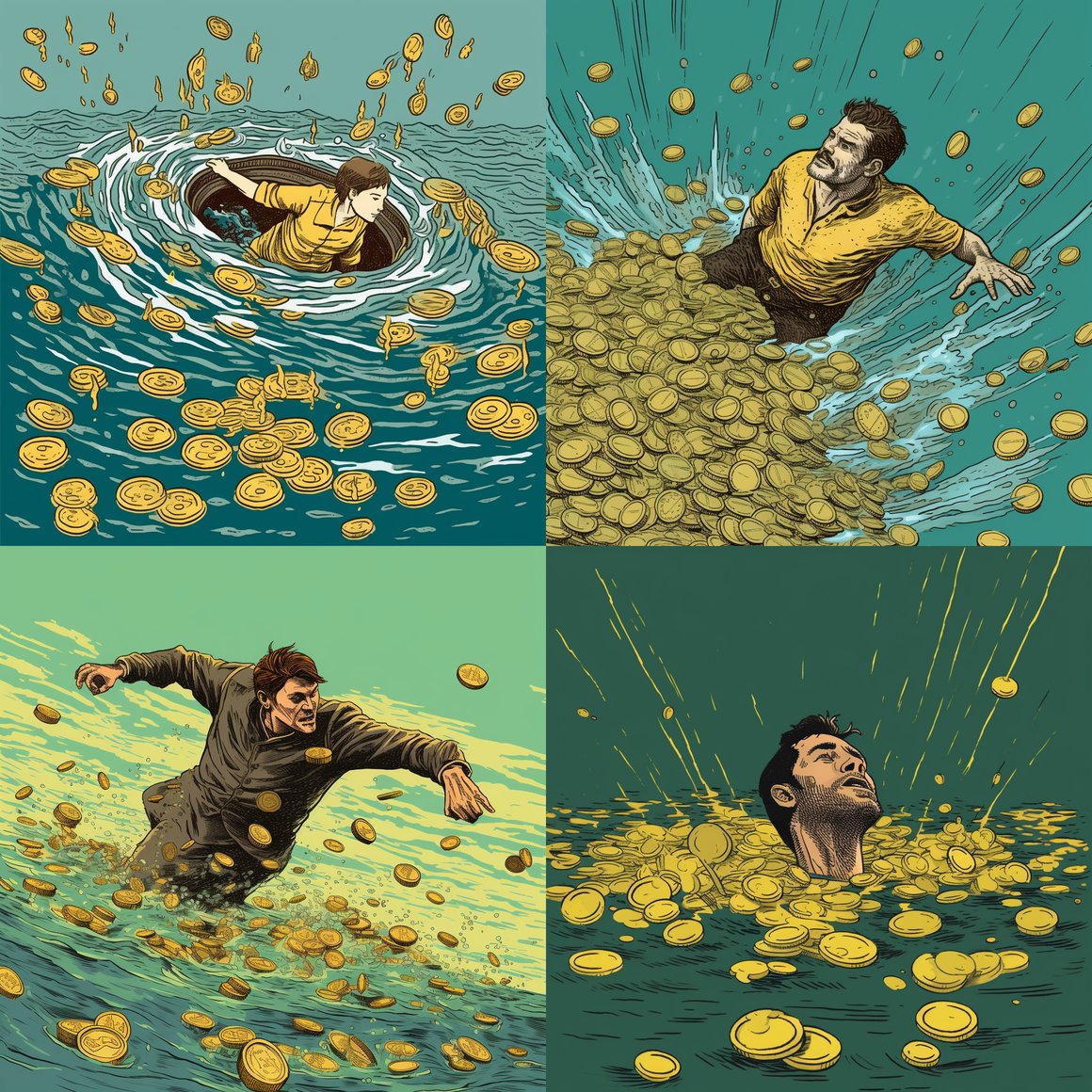 Sinking Riches: A Sunk Cost Fallacy Illustration