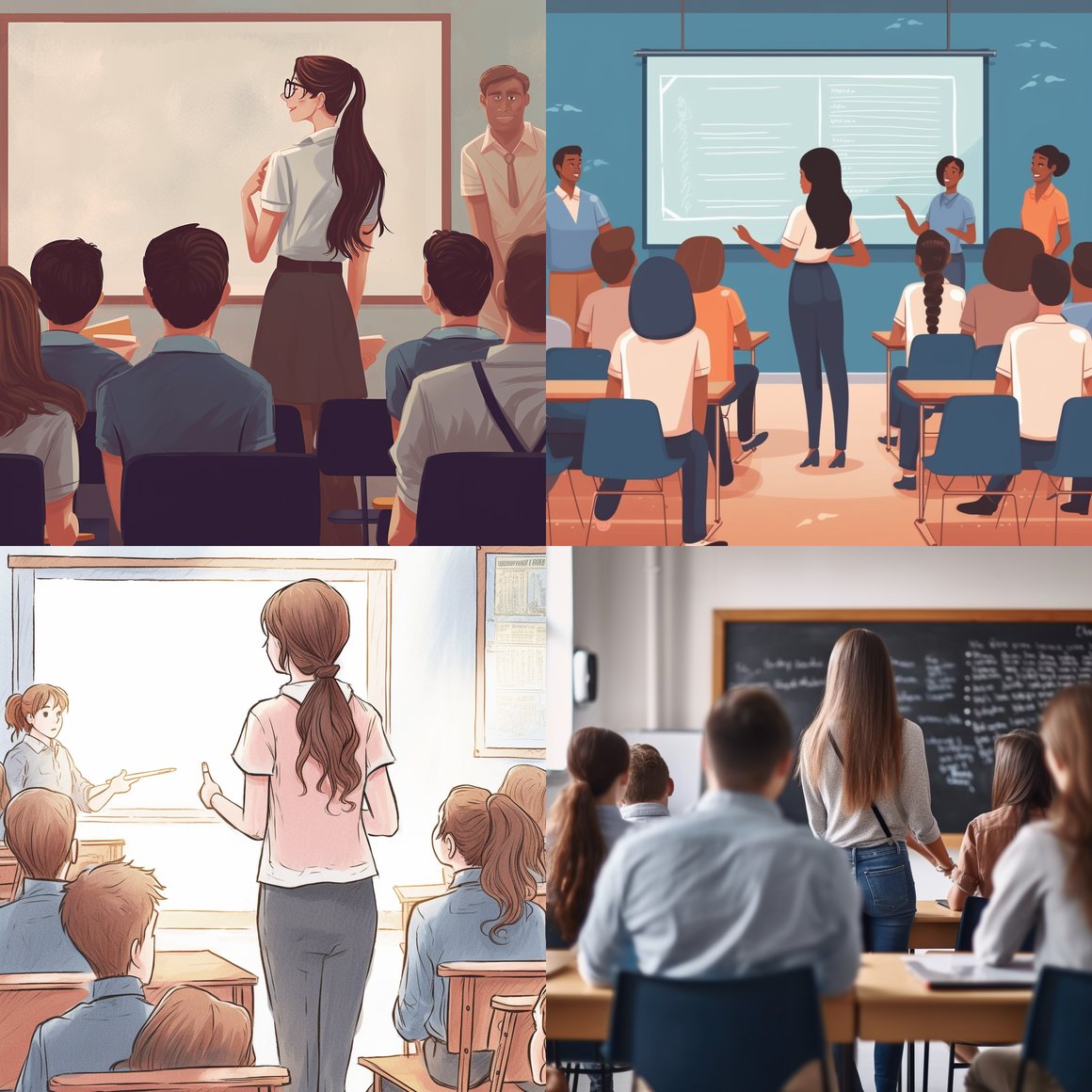 Classroom Introduction in Monochrome