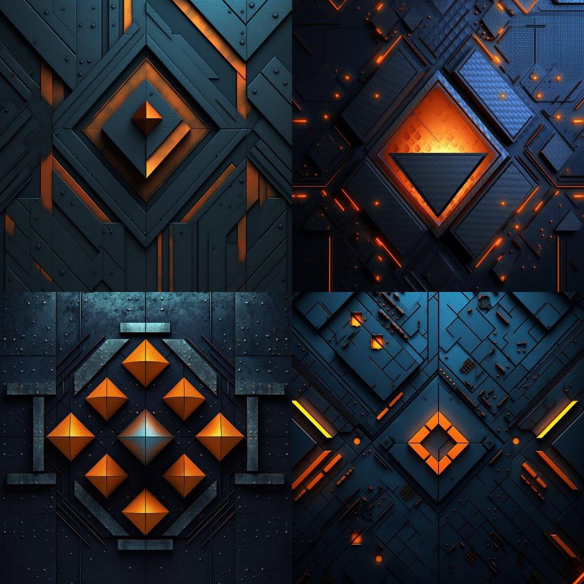 Neon Geometry: A Cyberpunk Journey