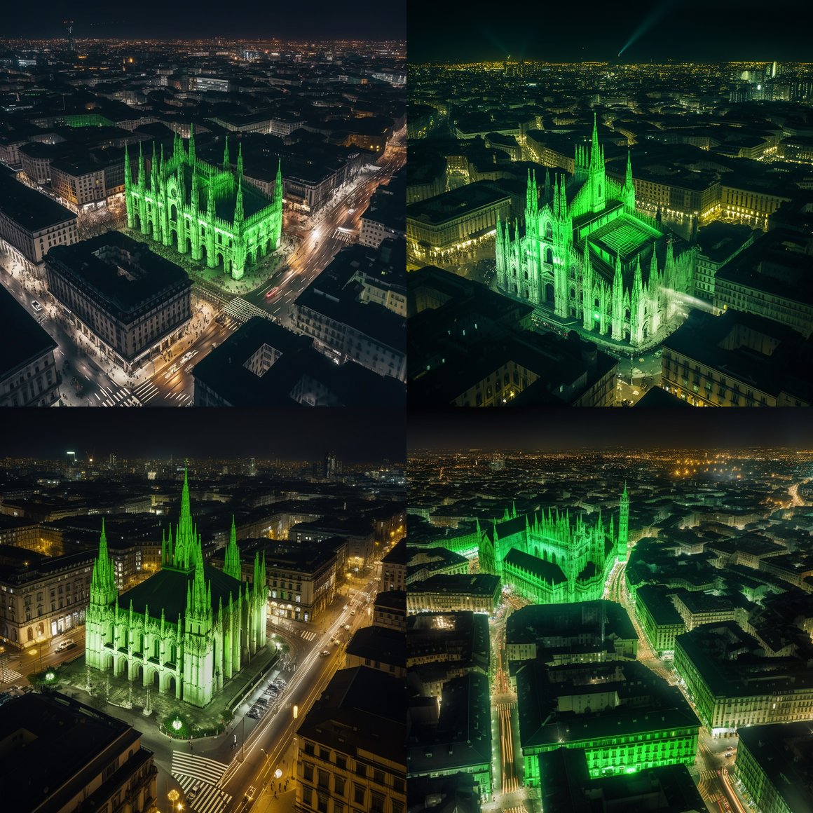 Neon Nights in Milan: A Hyperreal Photorealistic Journey