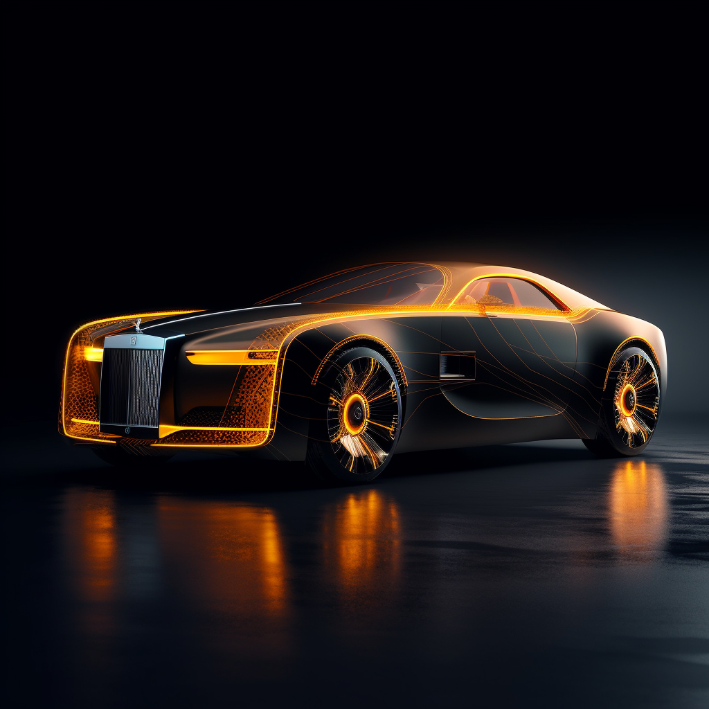 Visual Design Preview of the Electric Rolls-Royce Spectre 2090 Mid-way ...
