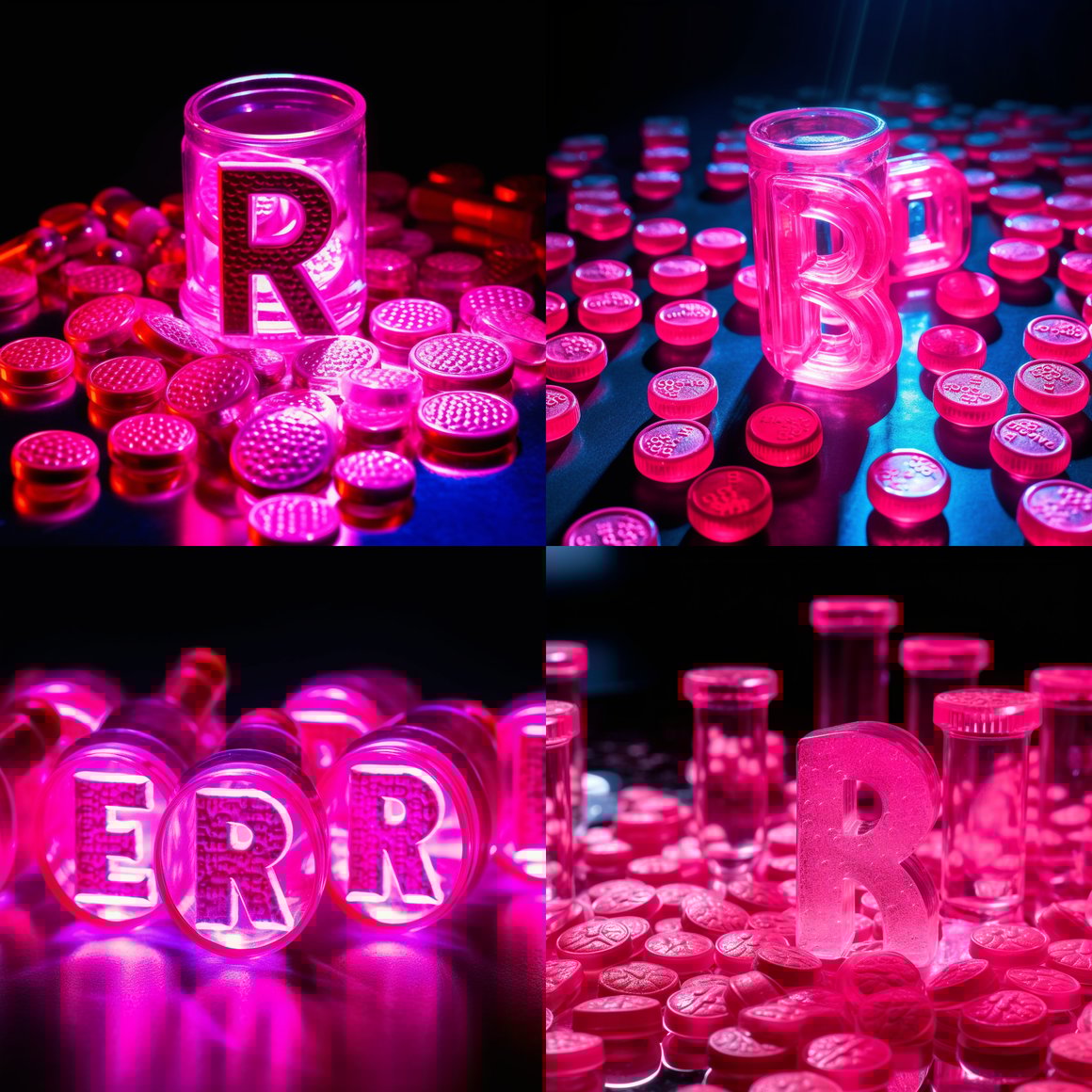Neon Nights: The Mid-Party Medication Display