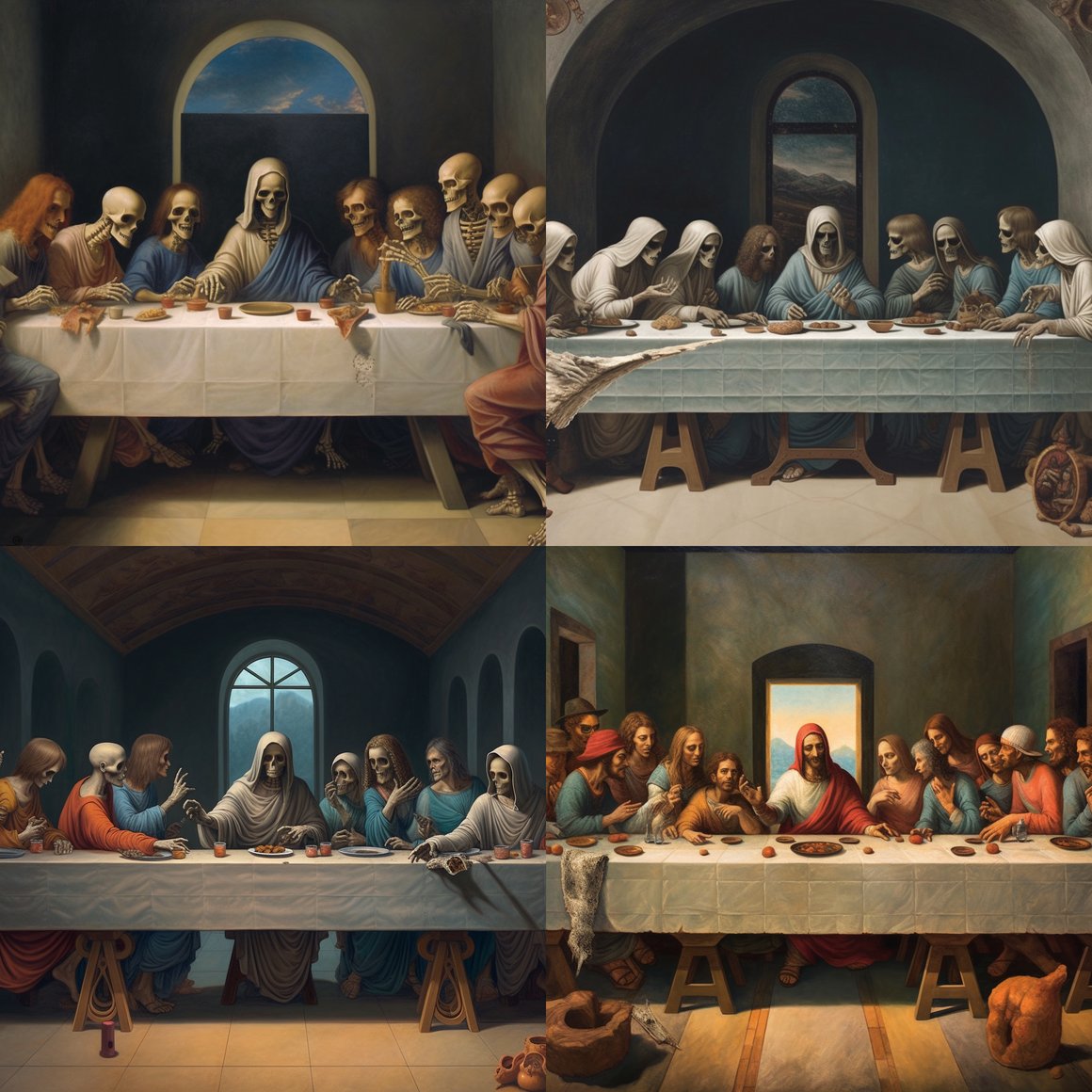 A Tony Hawk Interpretation of Da Vinci's Last Supper