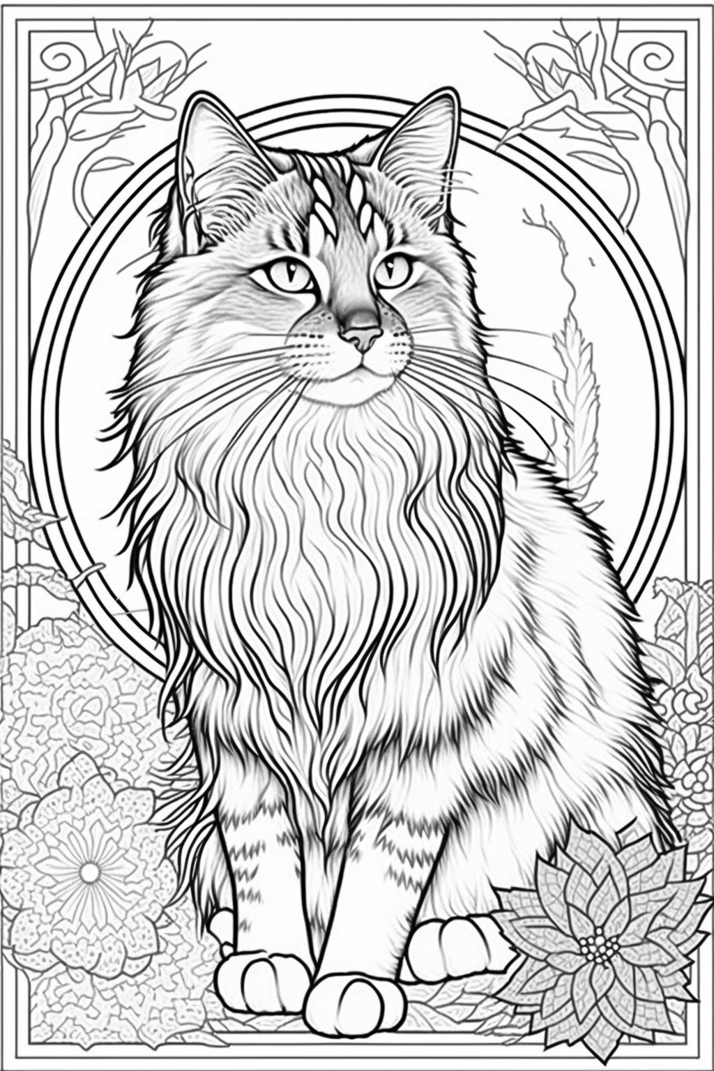 Midway Coloring Page for Adults