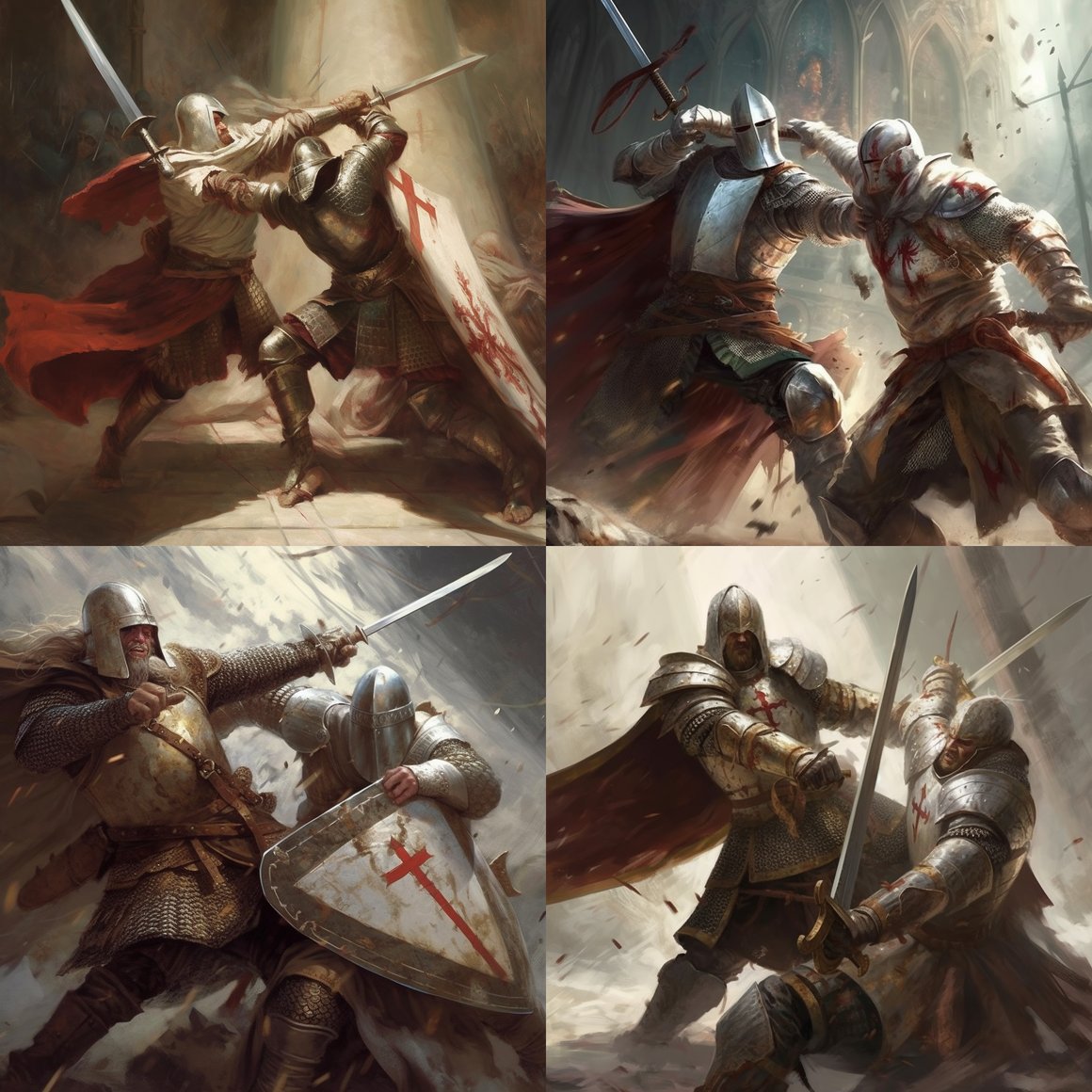 Clash of the Ancients: Templar vs Viking Mid-Journey