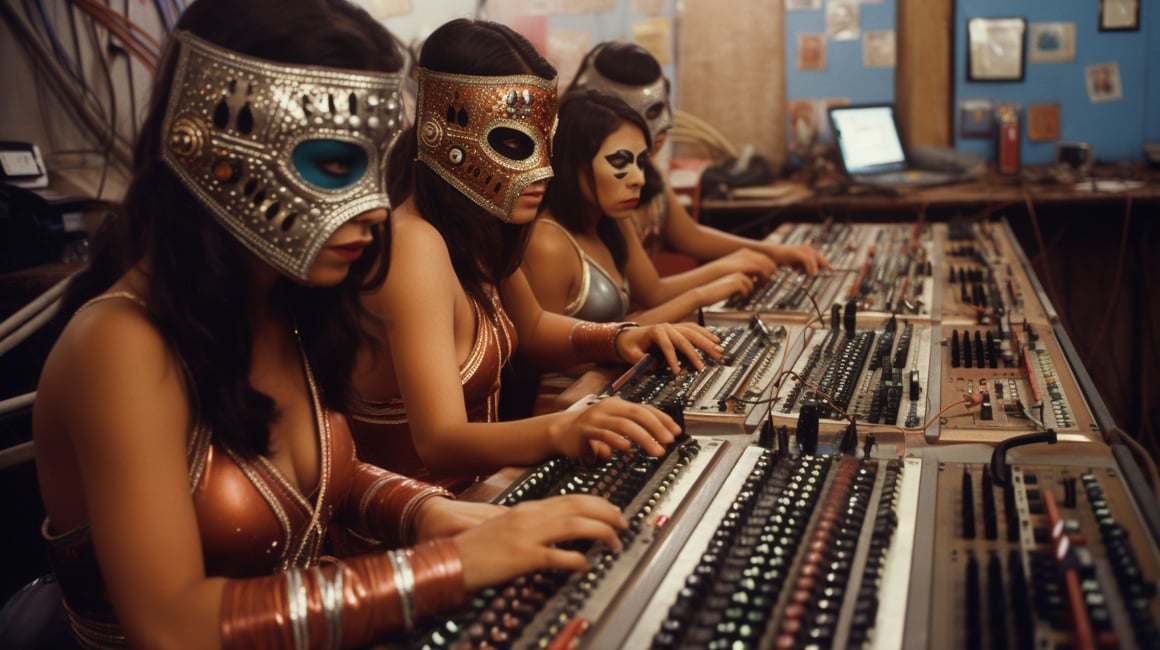 Retro Synth Luchadoras: Midway Through the Battle of Sounds
