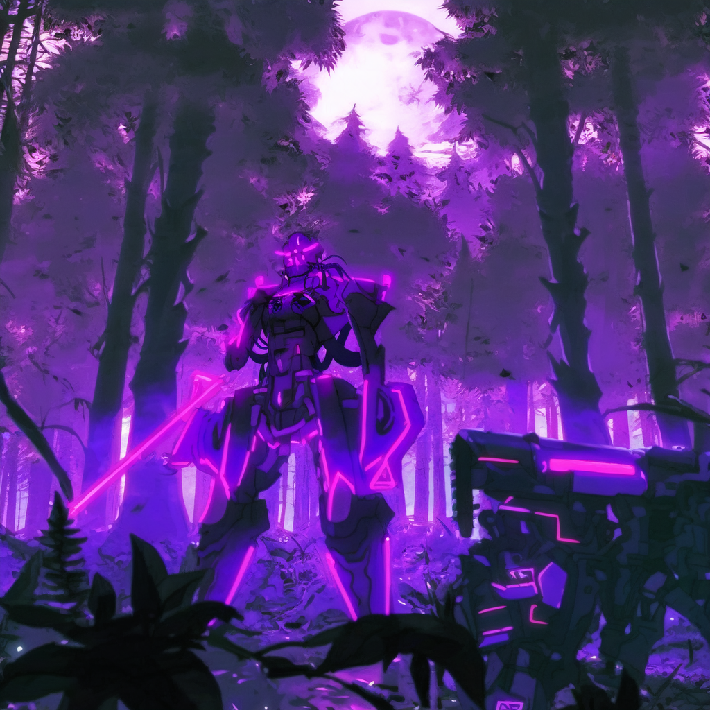 Neon Odyssey: Dark Mech Forest