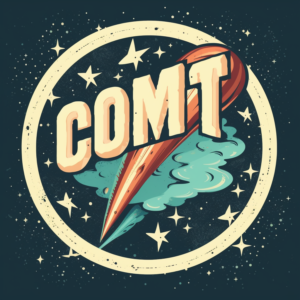 Retro Comet Logo Sticker Midway Design Update