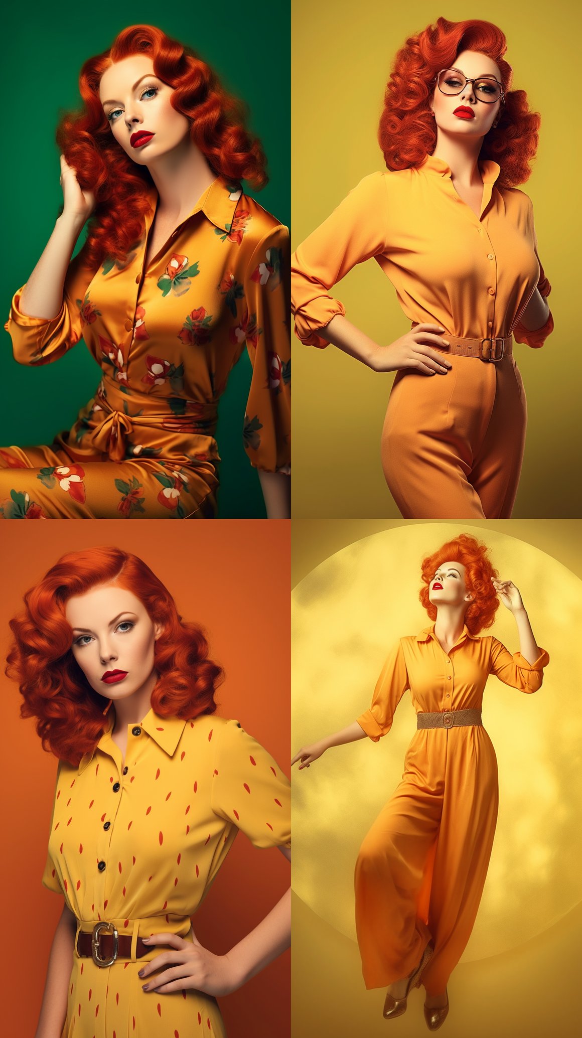Retro Radiance: Vargas-Inspired Beauty Portrait Session