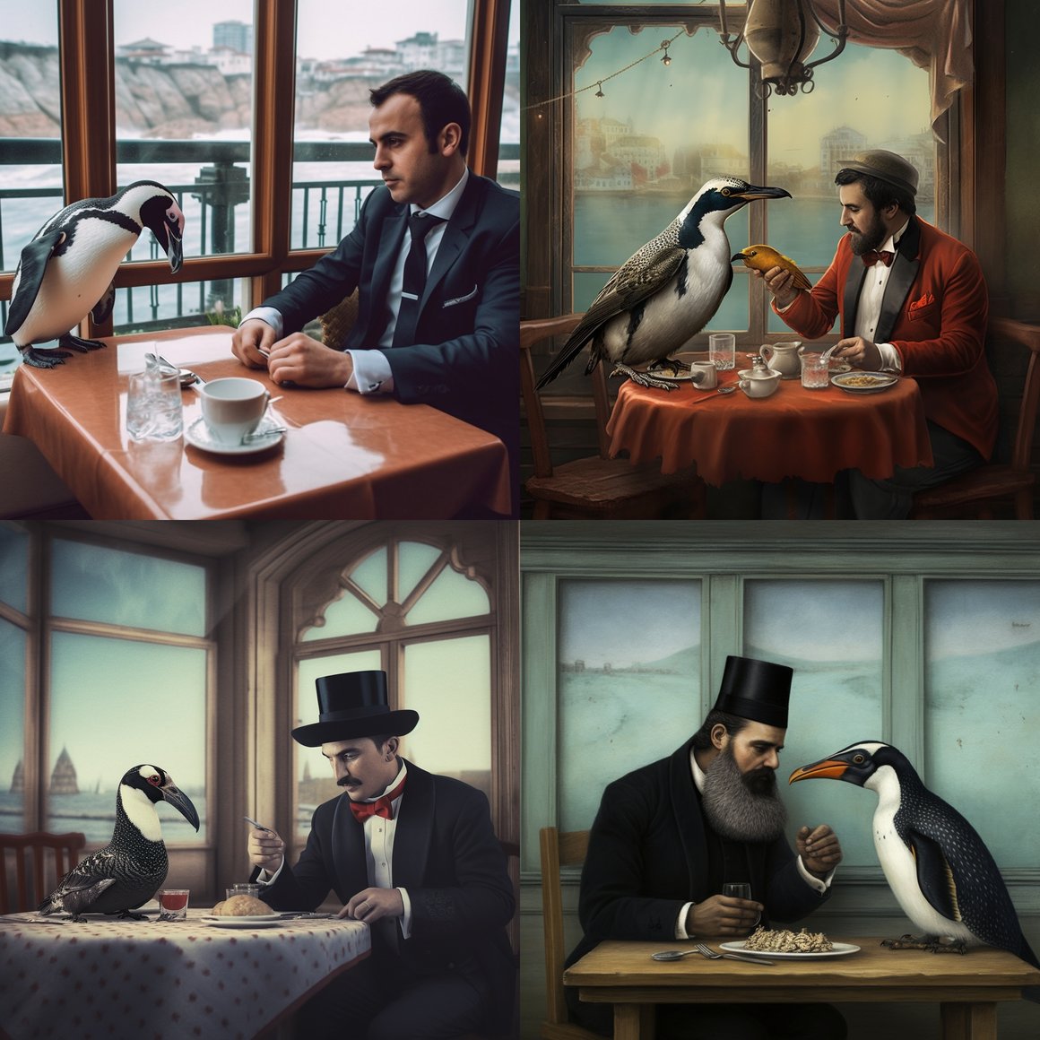 A Turkish Man and Penguin's Culinary Adventure