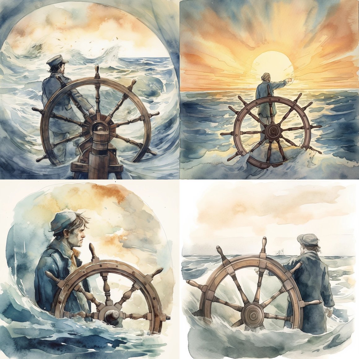 Harnessing the Horizon: A Mid-Journey Watercolour Epiphany