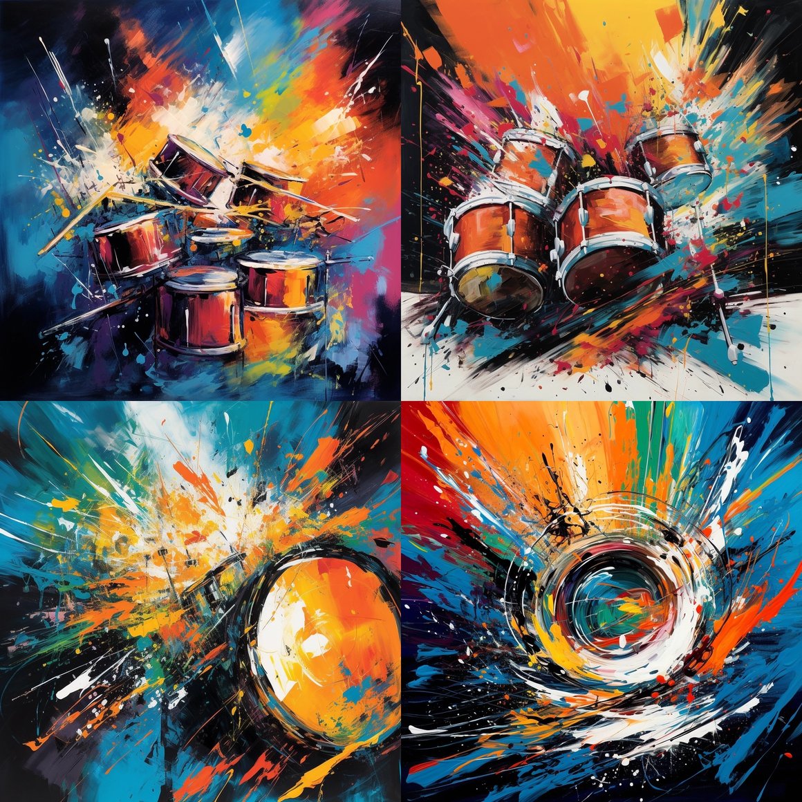 Rhythmic Resonance: A Drum-Inspired Artistic Journey