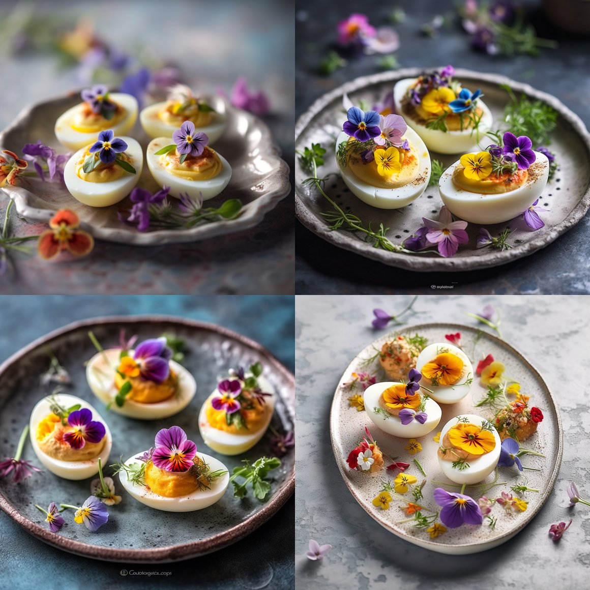Artistic Culinary Snapshot: Deviled Eggs Presentation