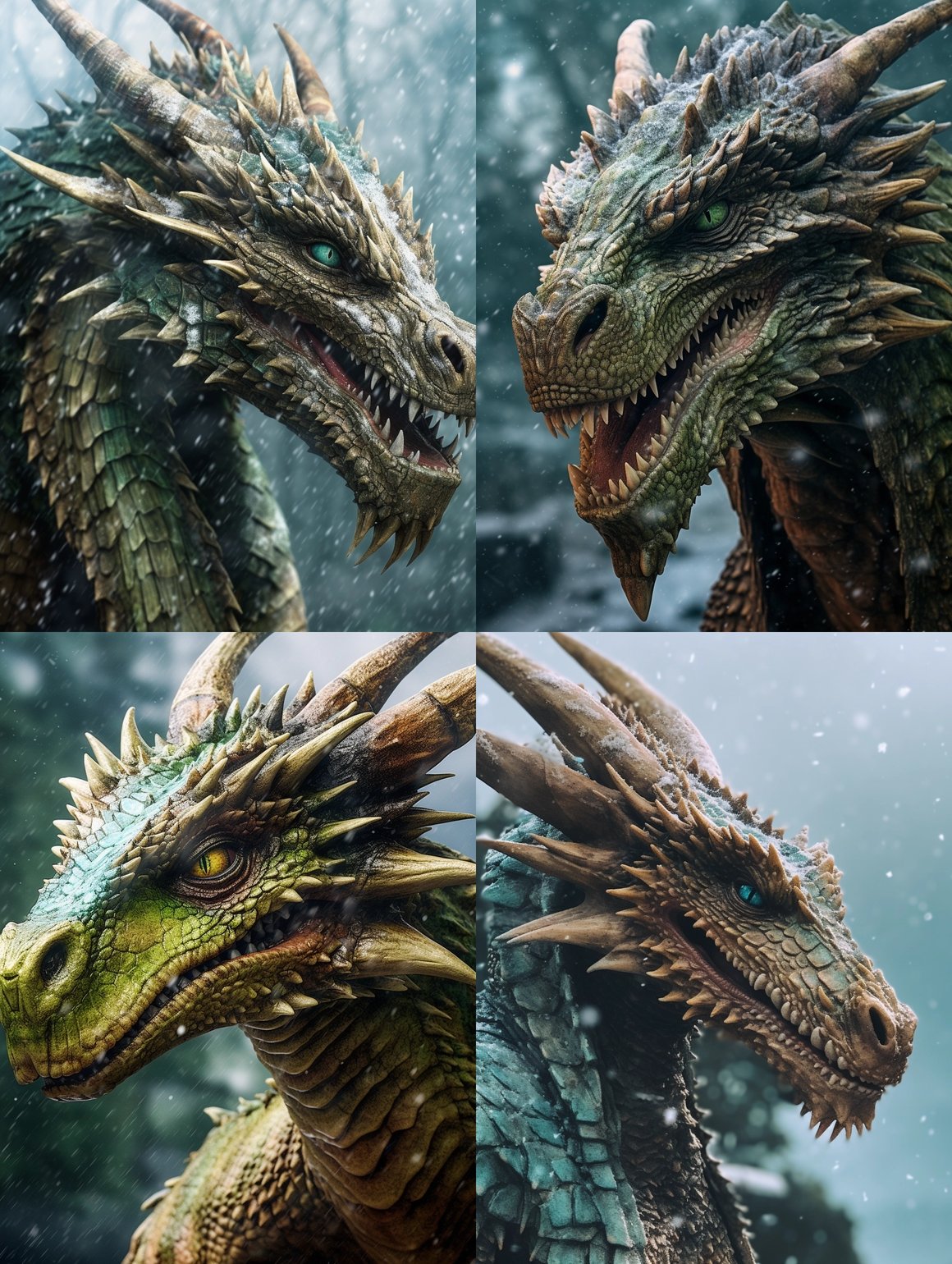 Rhaegal's Encounter: A High-Definition Mid-Journey Showdown