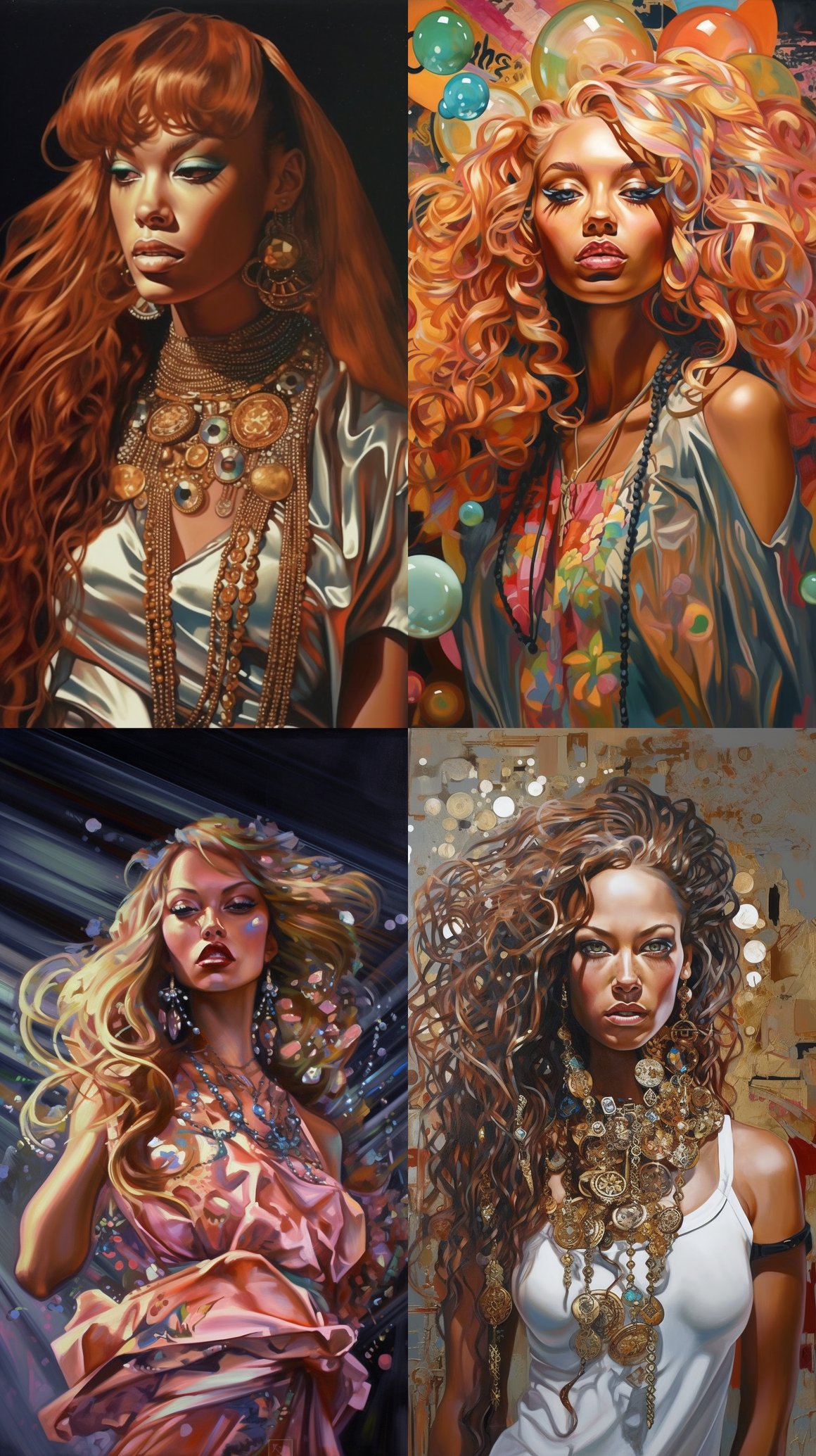A Surrealistic Leyendecker-Inspired Tyra Banks Portrait