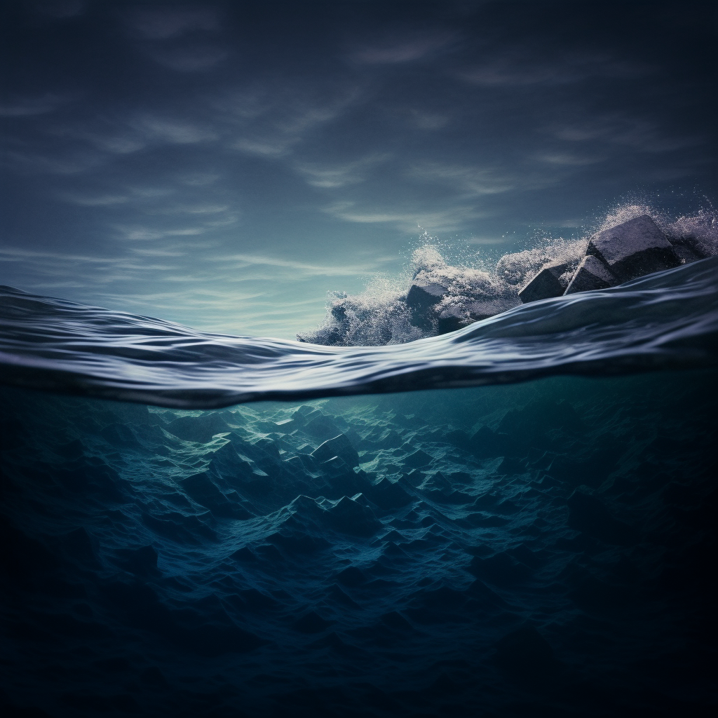 Submerged Serenity: A Mid-Ocean Voyage Photography