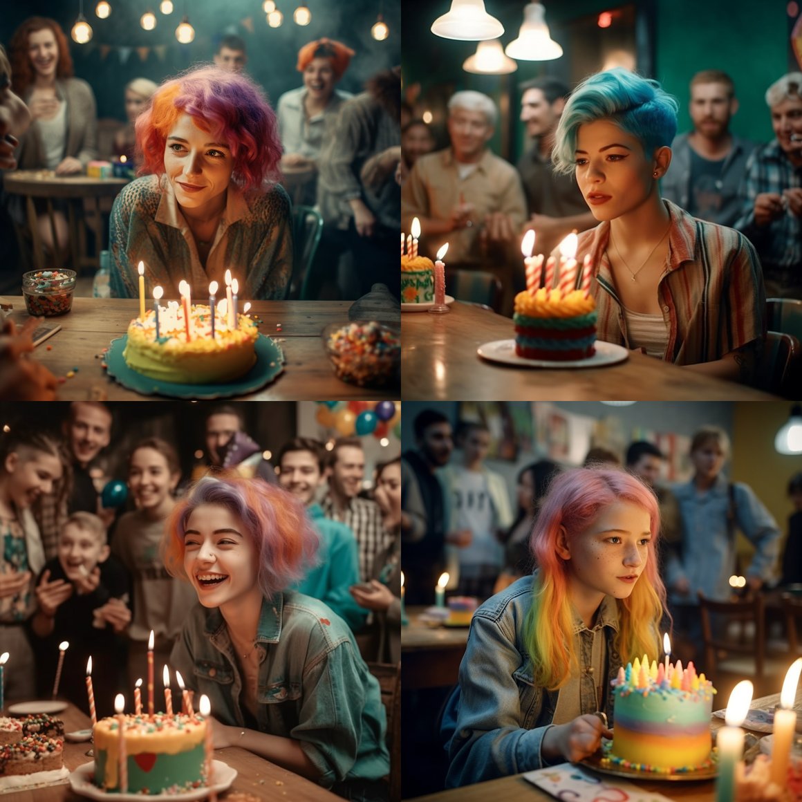 Midnight Birthday Wish: A Surreal Celebration