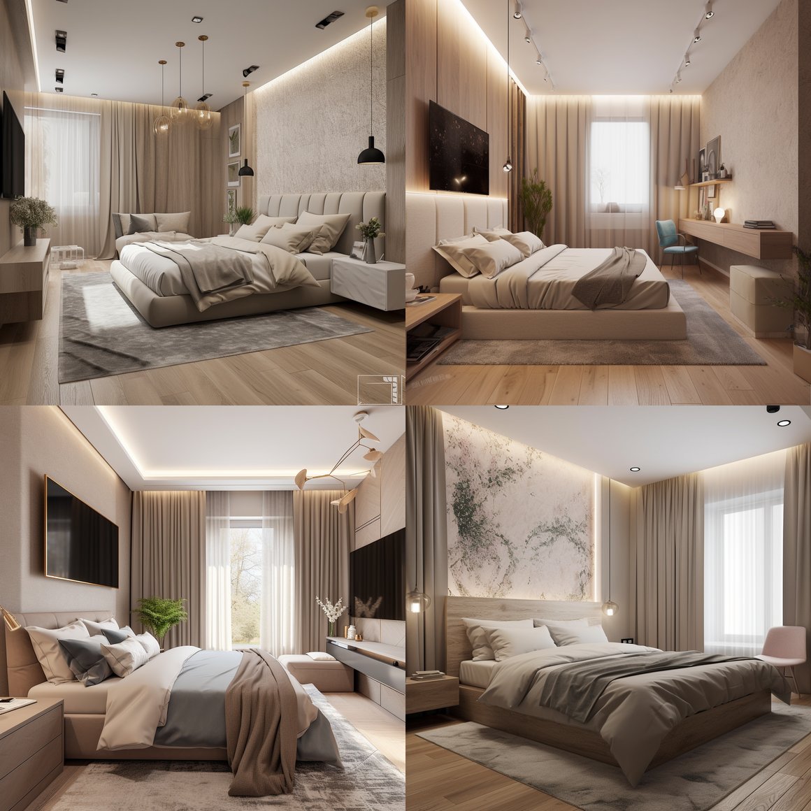 Summary of Proposed Modern Bedroom Design Elements