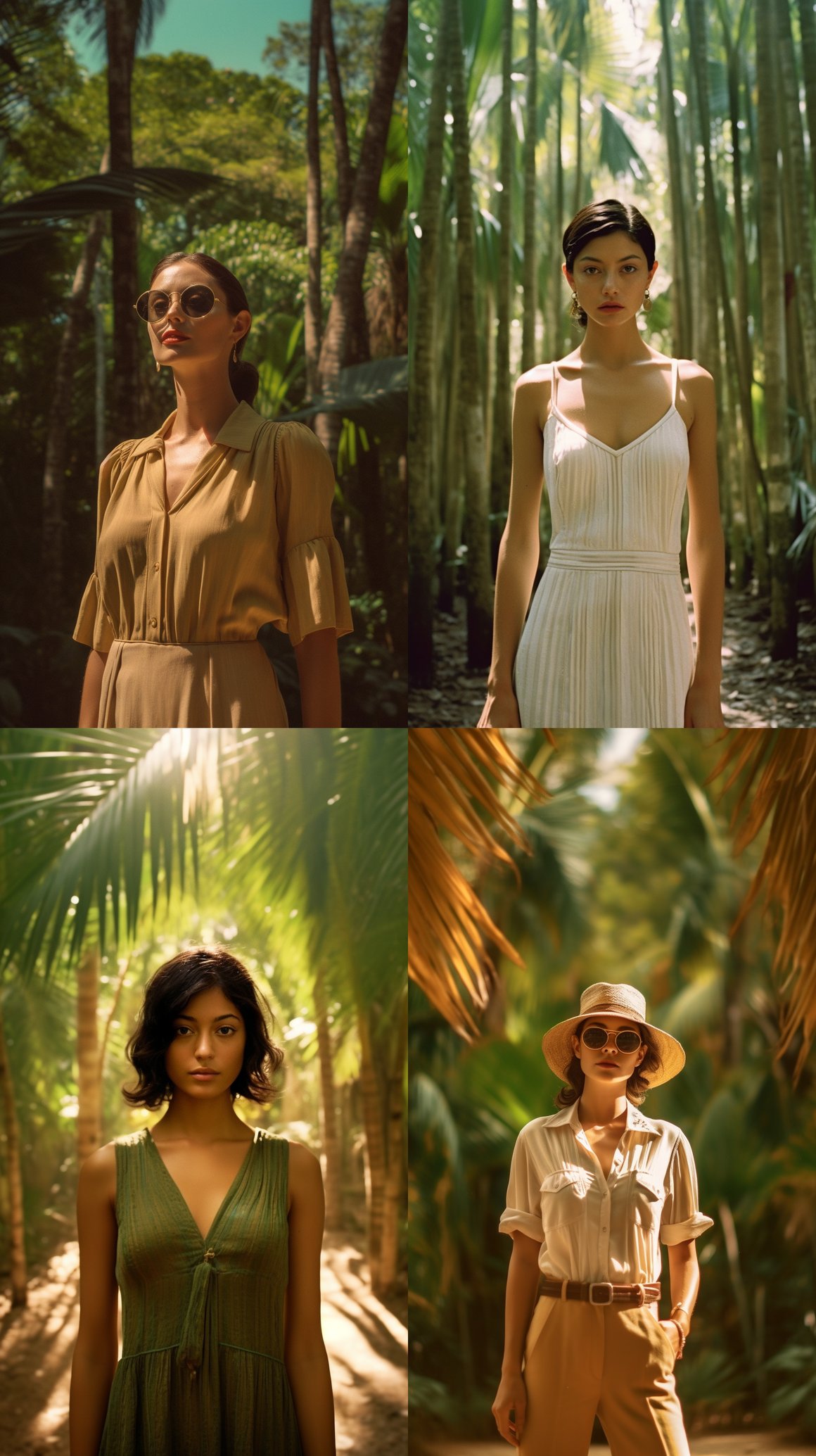 Neoclassical Voyage: A Supermodel's Mid-Journey Charm