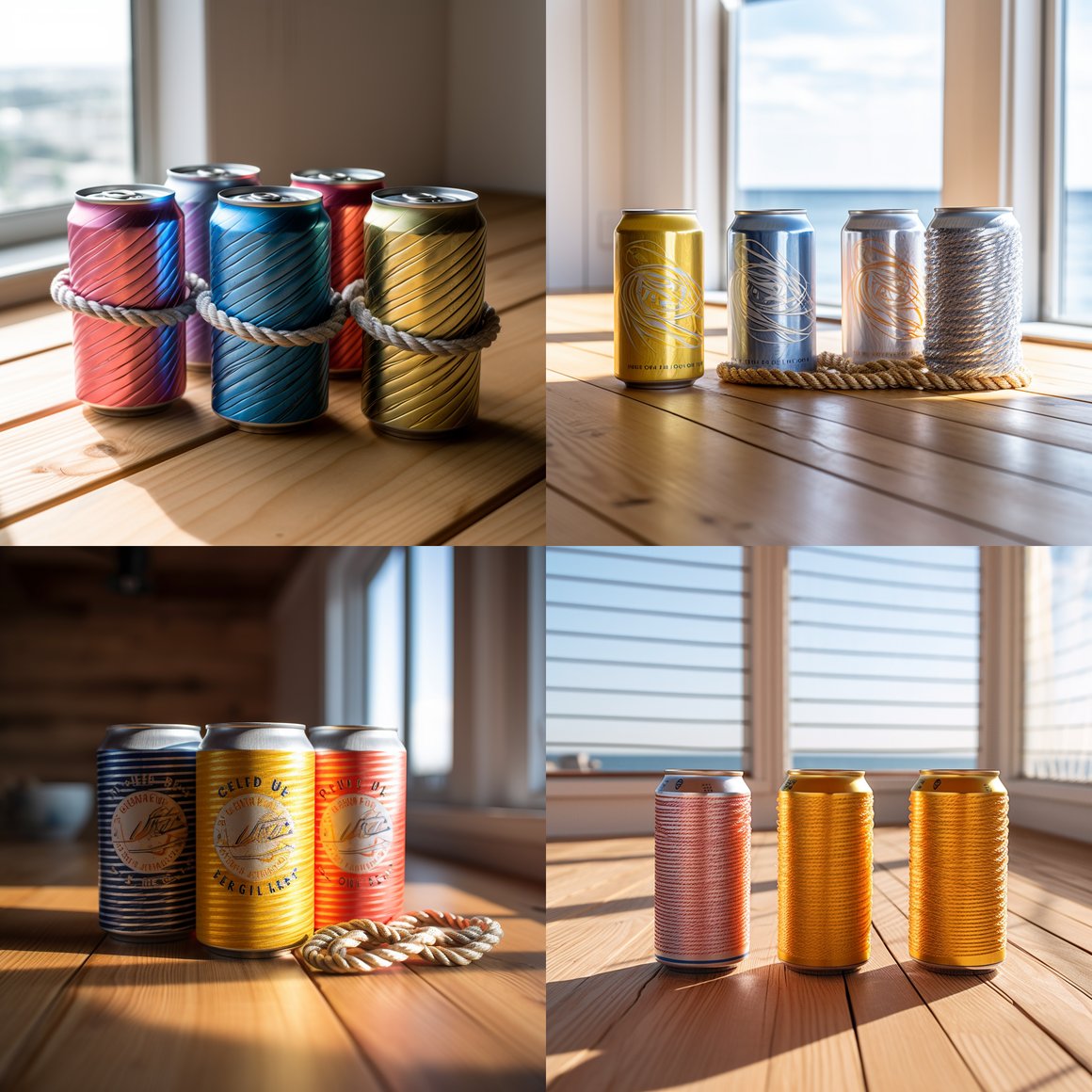 Nautical Themed Drink Can Display