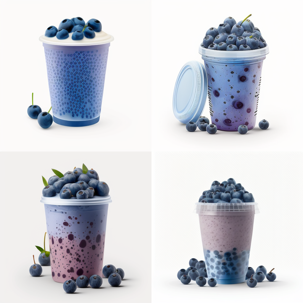 Mid-Travel Blueberry Smoothie Break Scene