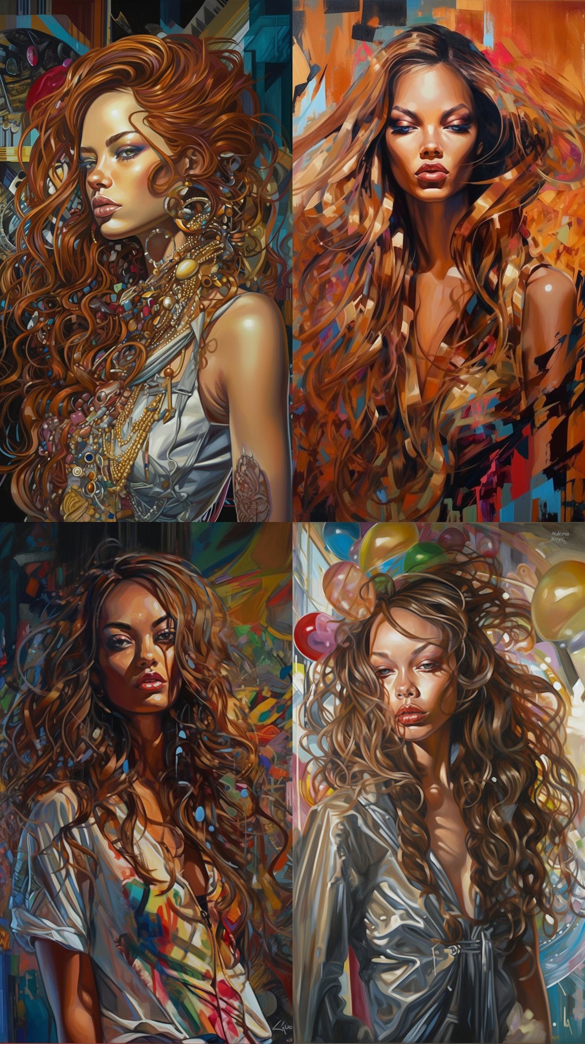 A Surrealistic Leyendecker-Inspired Tyra Banks Portrait