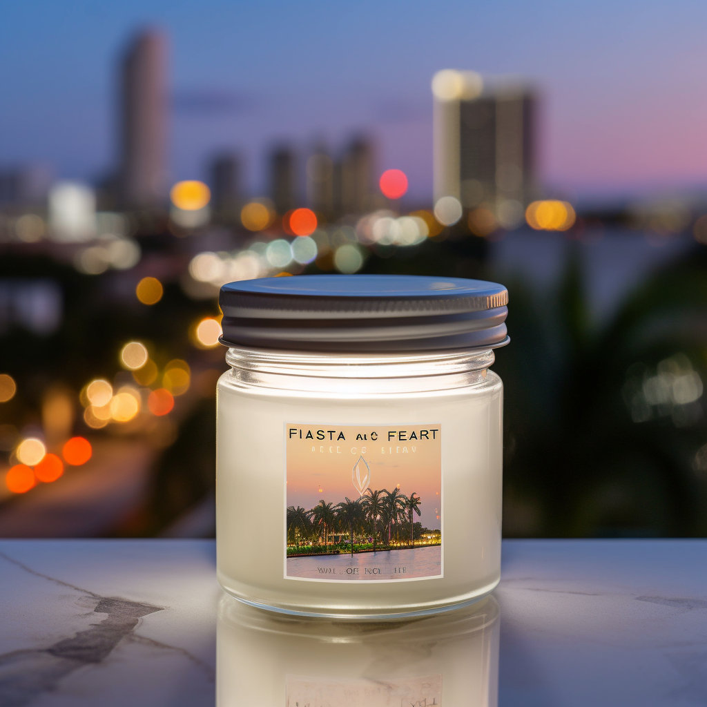 Subtle Lighting on Glass Jar in Downtown Tampa