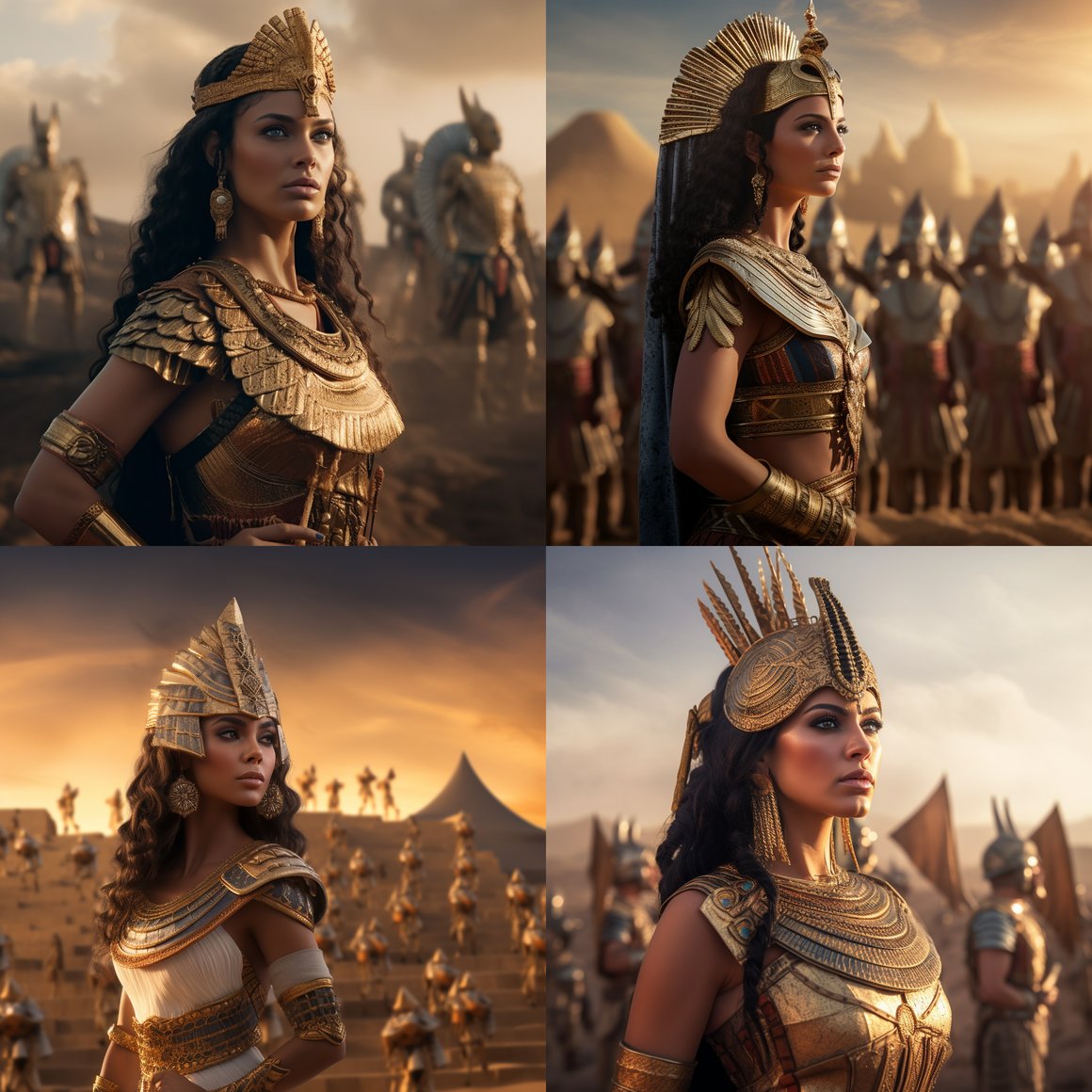 Cleopatra's Command: A Mid-Journey Gaze