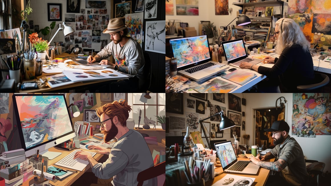 Artist's Nook: A Snapshot of Creative Flow