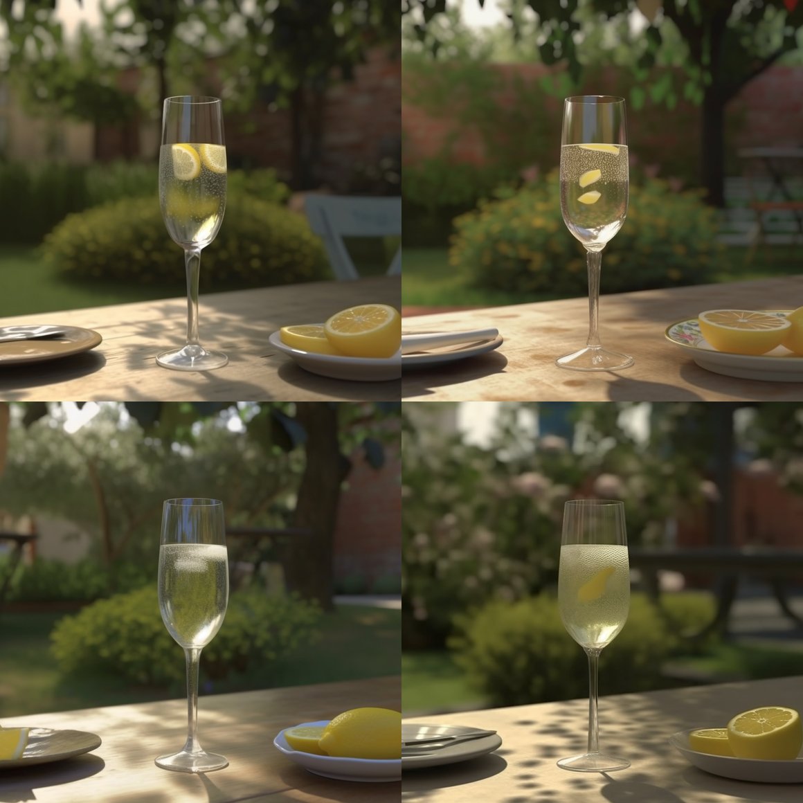 Summer Italian Escape: Realistic 4K French 75 Experience