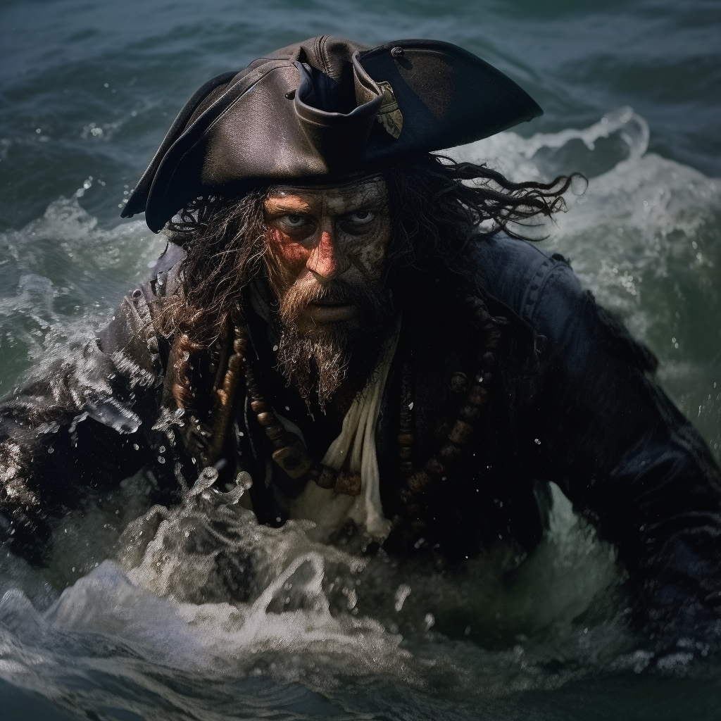 Resurfacing Pirate: A Mid-Journey Close-Up