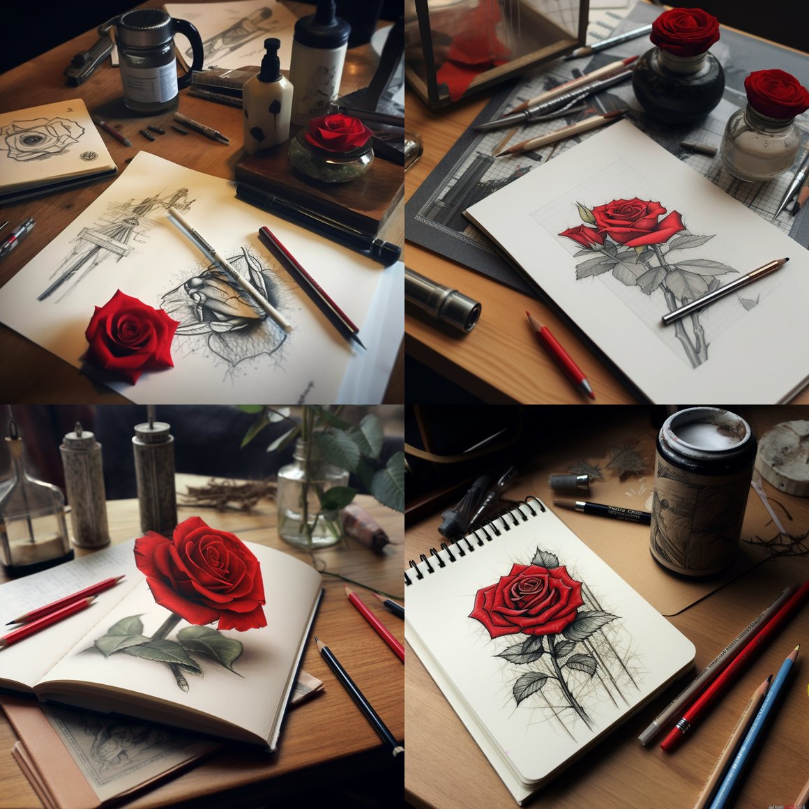 Artistic Interlude: Tattoo Sketching in Progress