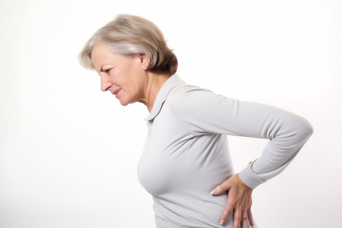 Middle-Aged Woman Experiencing Back Pain - AR 3:2 - V5