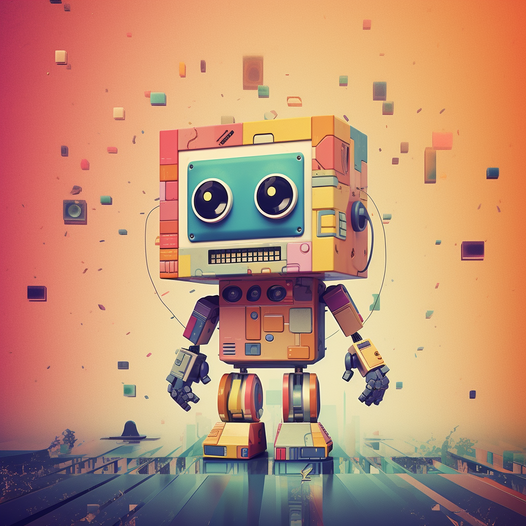 Retro Arcade: A Pixel Robot Adventure