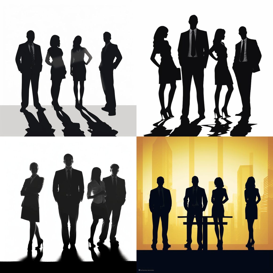 Midday Interlude: An Office Tale in Silhouettes