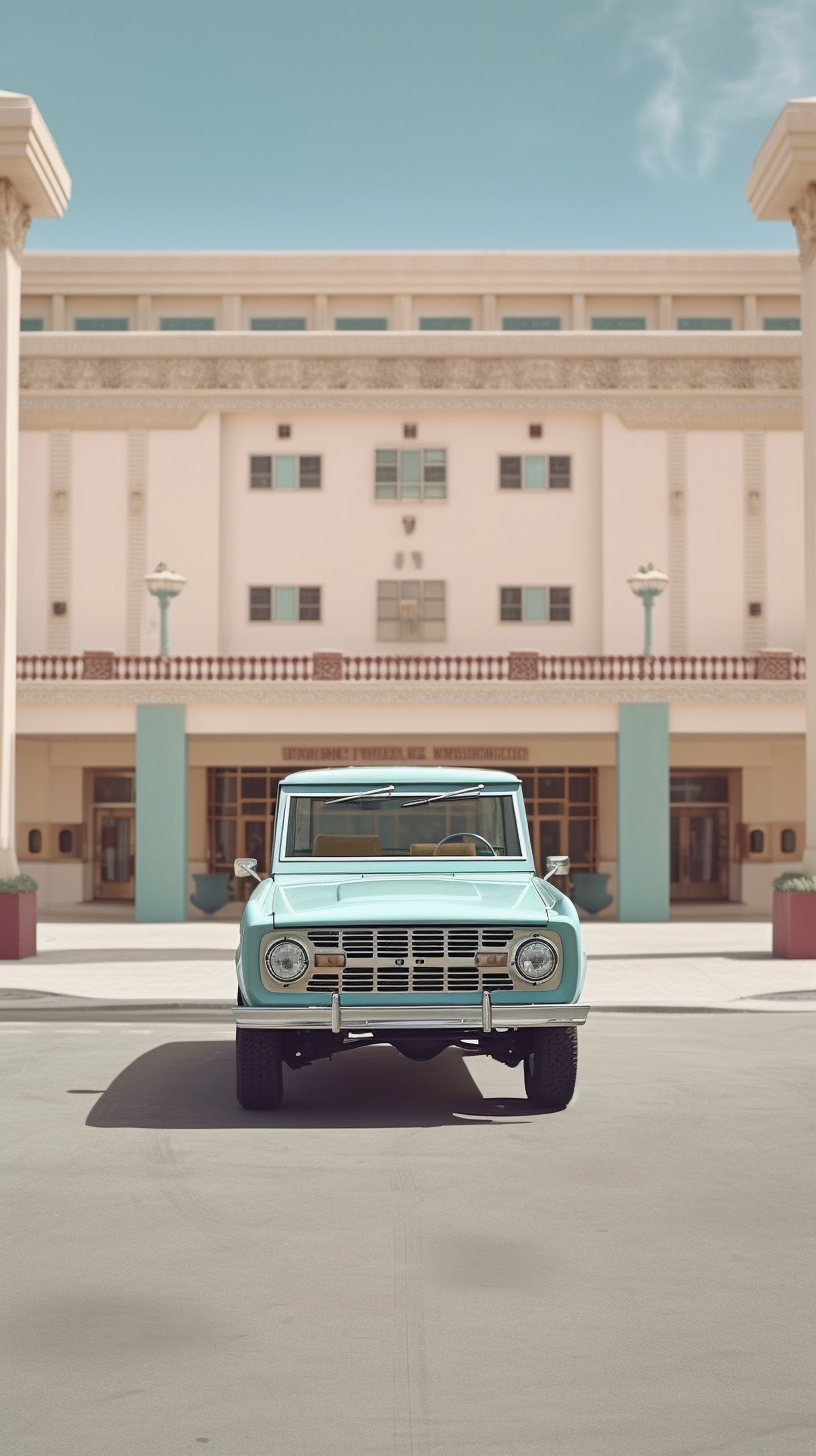 Neoclassical Journey in a 1960s Ford Bronco