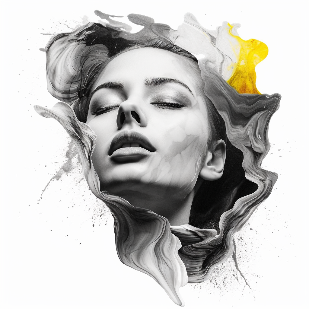 Retrato Abstracto de Emociones Coloridas