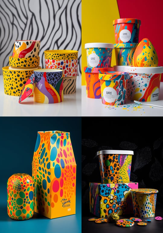 Creating a Vibrant Mango Yoghurt Packaging Inspired by Yayoi Kusama ...