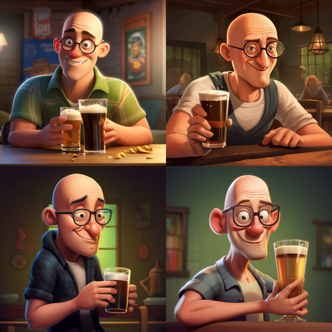 Midlife Brew: A Pixar Styled Chronicle