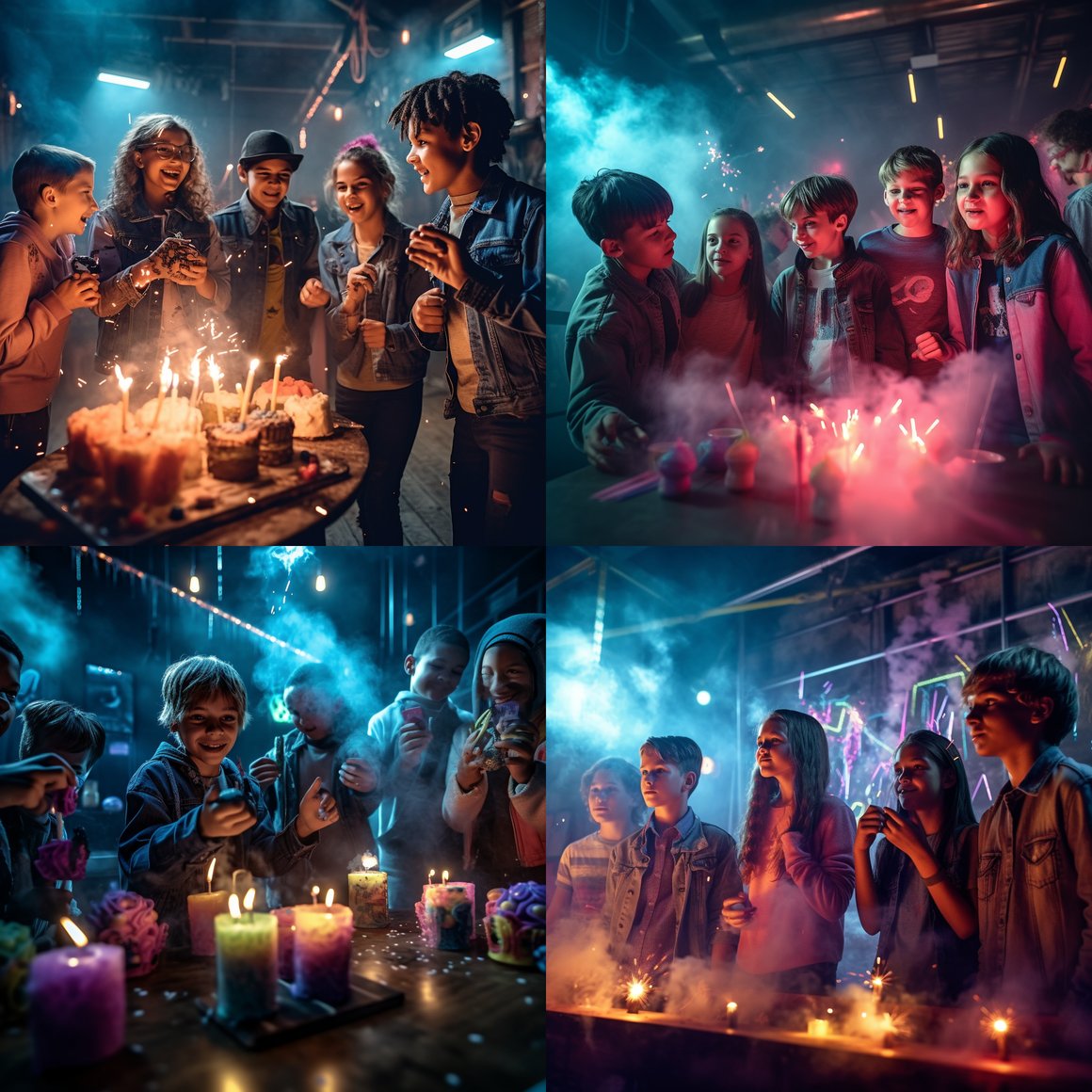 Neon Battle: Puberty Birthday Bash in 36K HyperRealism