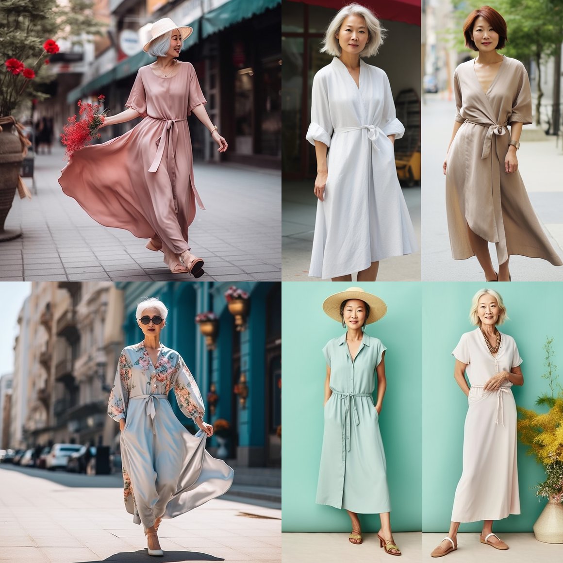 Summer Dress Styles for Women in their 50s Inspired by Korean Fashion
