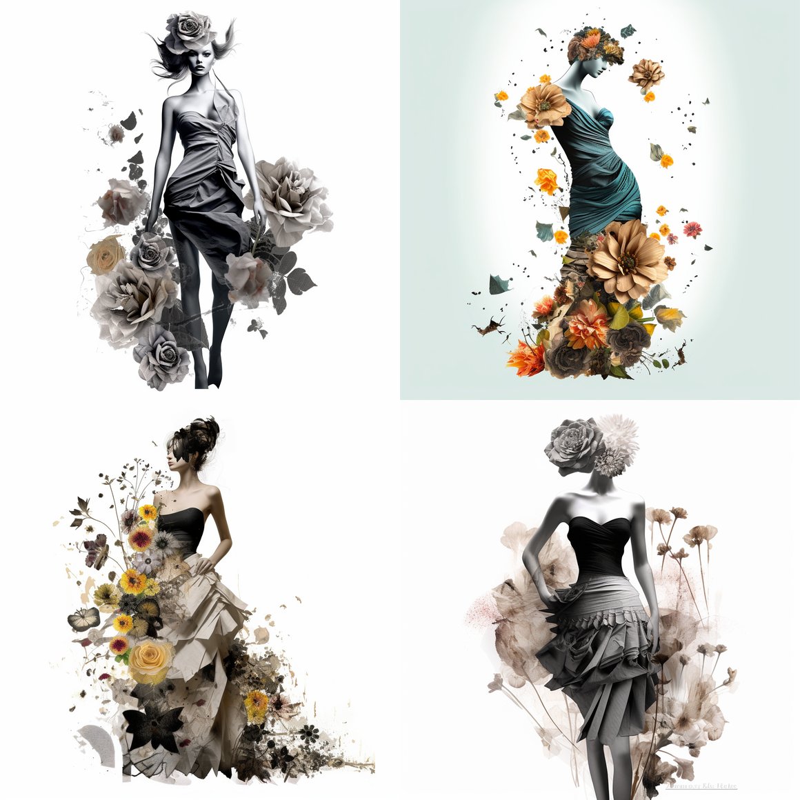 Creative Process of Fashion Design: Mixed Media Exploration