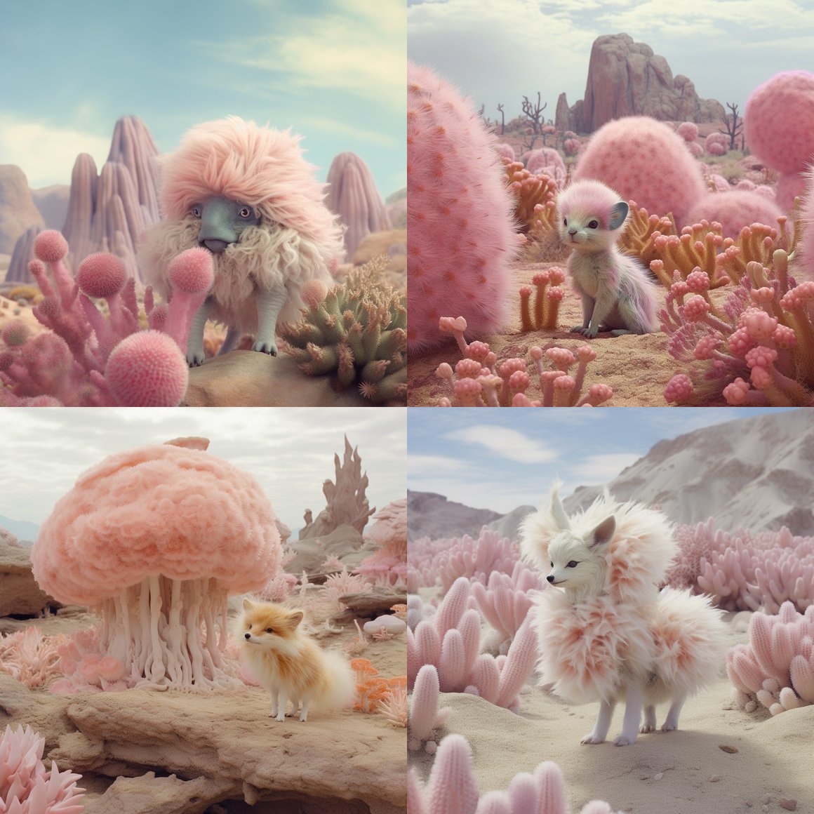 A Surreal Mid-Journey Through Photorealistic Fungi Forest