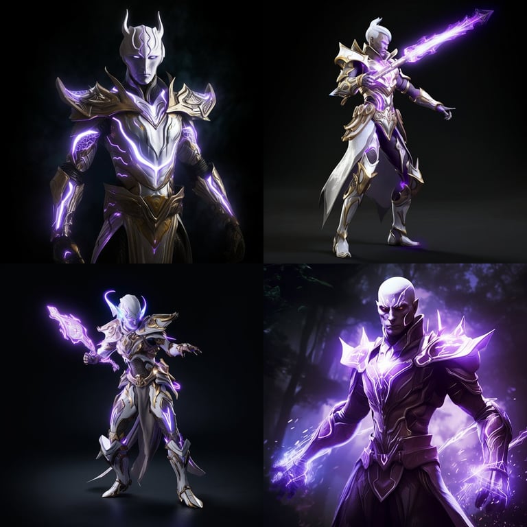 Chronicles of the Cosmic Elf: Futuristic Warlock Warfare Prompt | NeoPrompt