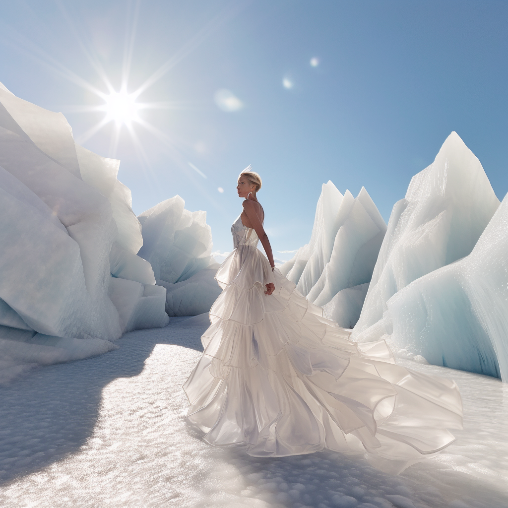 A Supermodel's Journey in the Heart of Glaciers