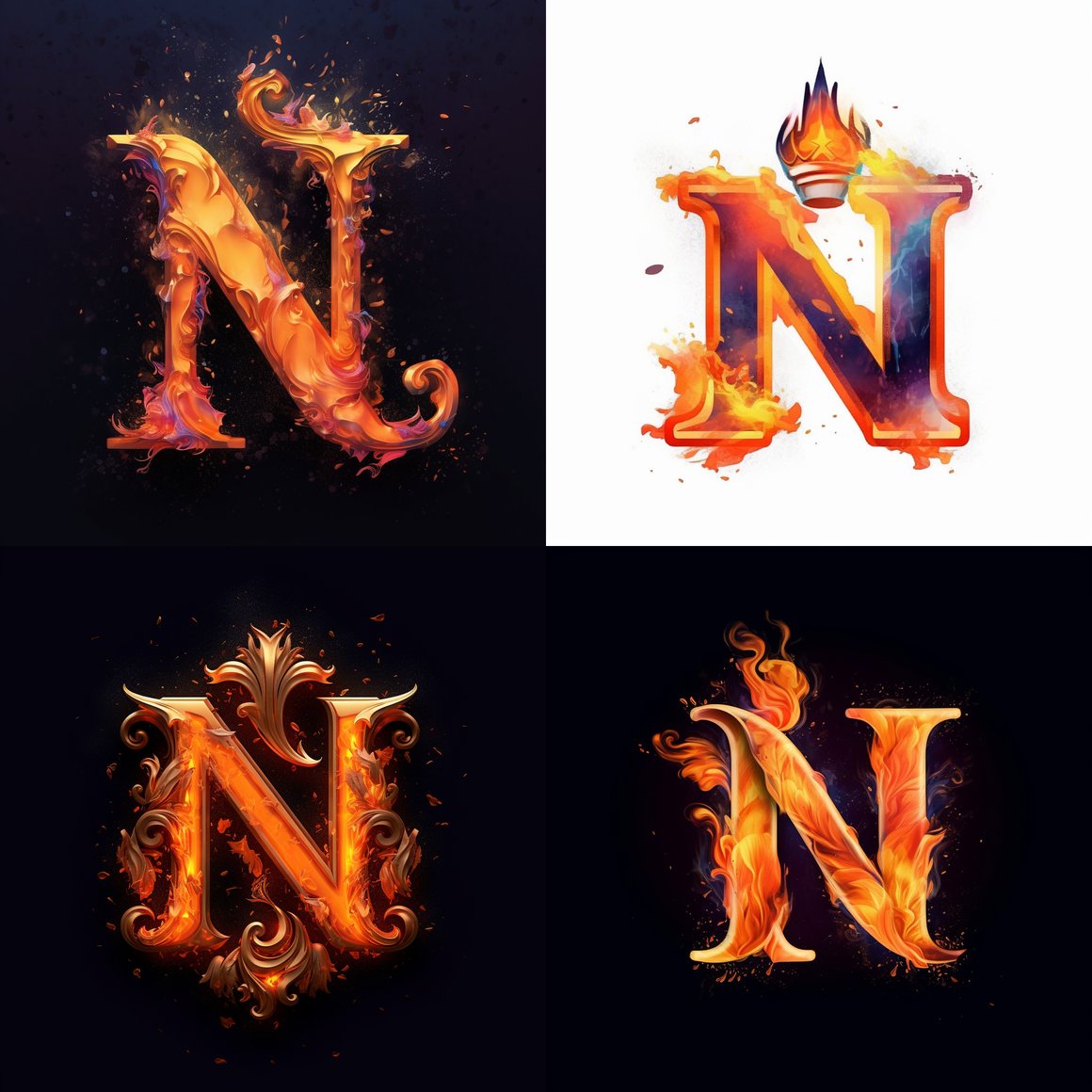 Review of Nadine's Fiery Royal Logo Journey