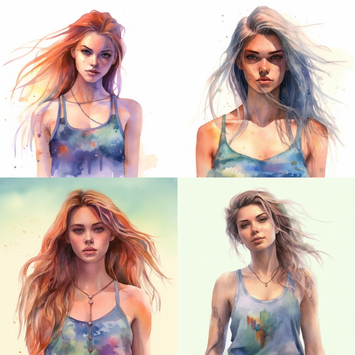 Summer Muse: A Watercolour Symphony